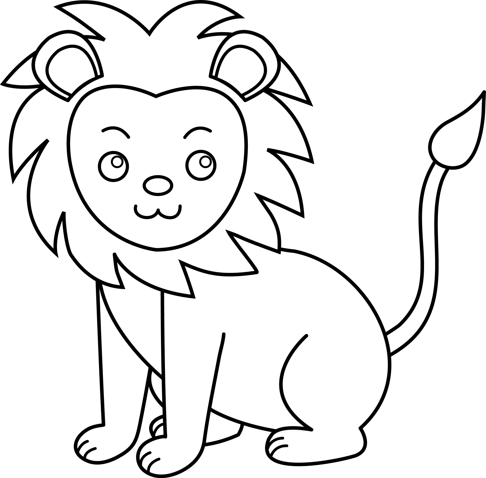 free printable lion coloring pages