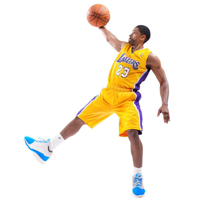 a man with a basketball ball in his hand