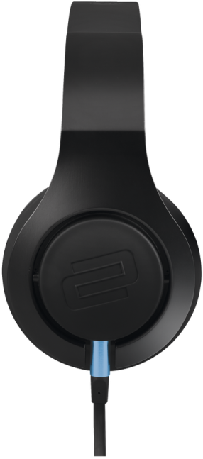 a pair of headphones on a white background
