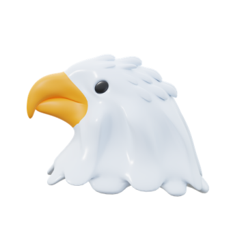 a white bird with yellow beak and black eyes