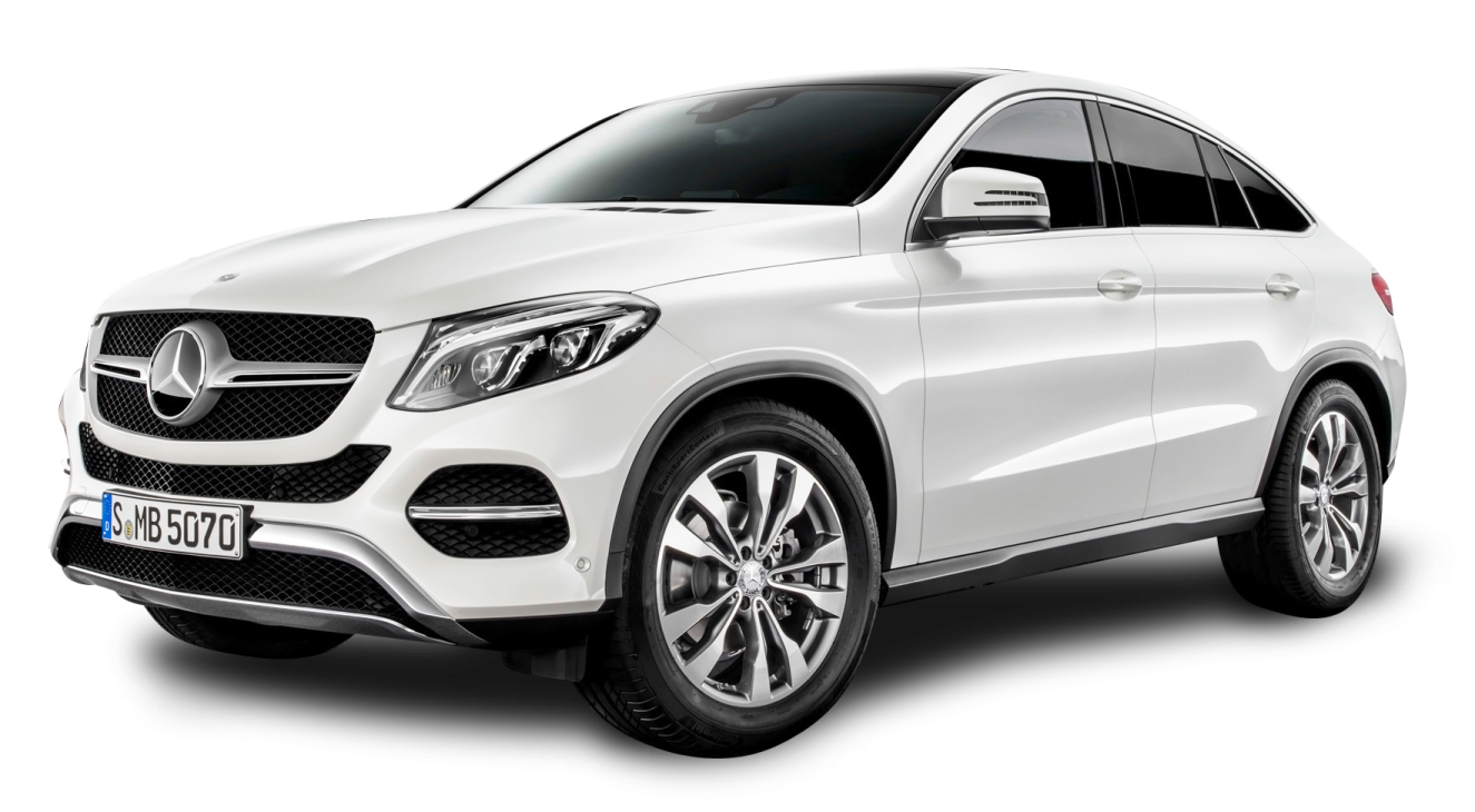 a white mercedes suv