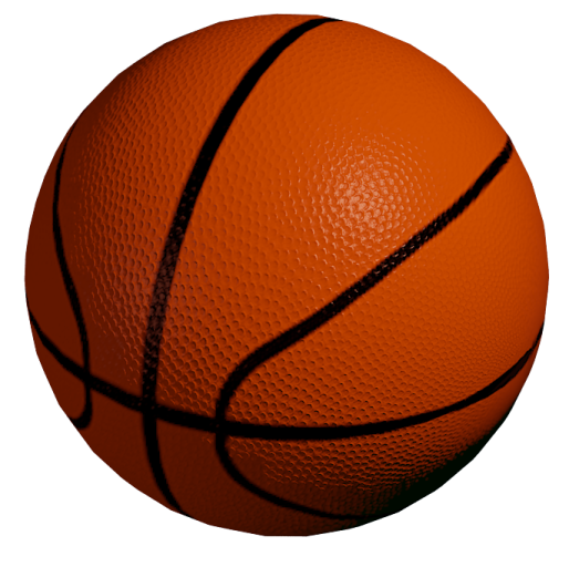 a basketball ball on a white background