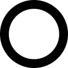 a black circle on a white background