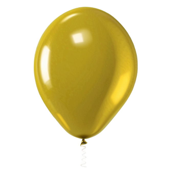 a yellow balloon on a white background