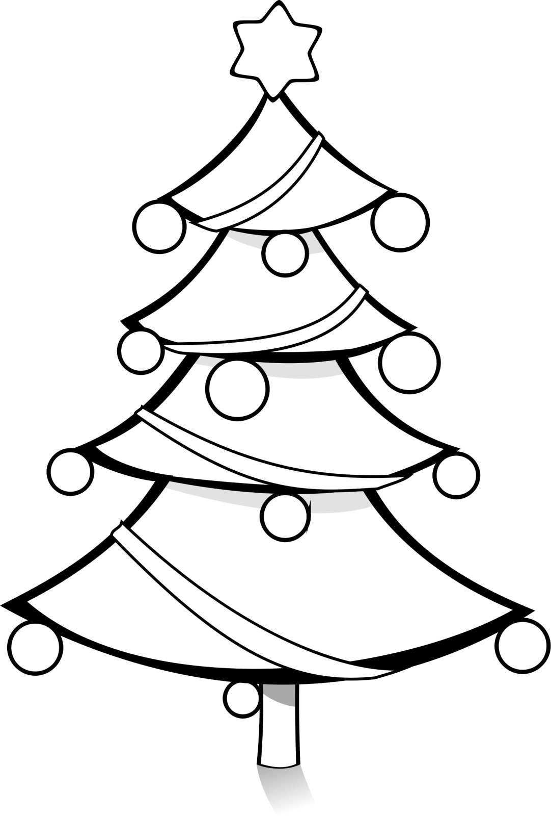 christmas tree coloring pages