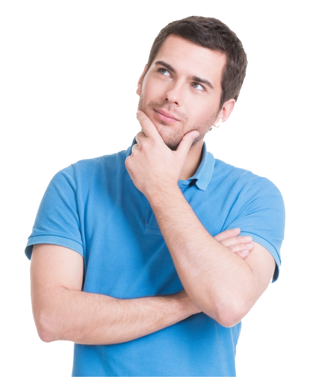 a man with his hand on his chin