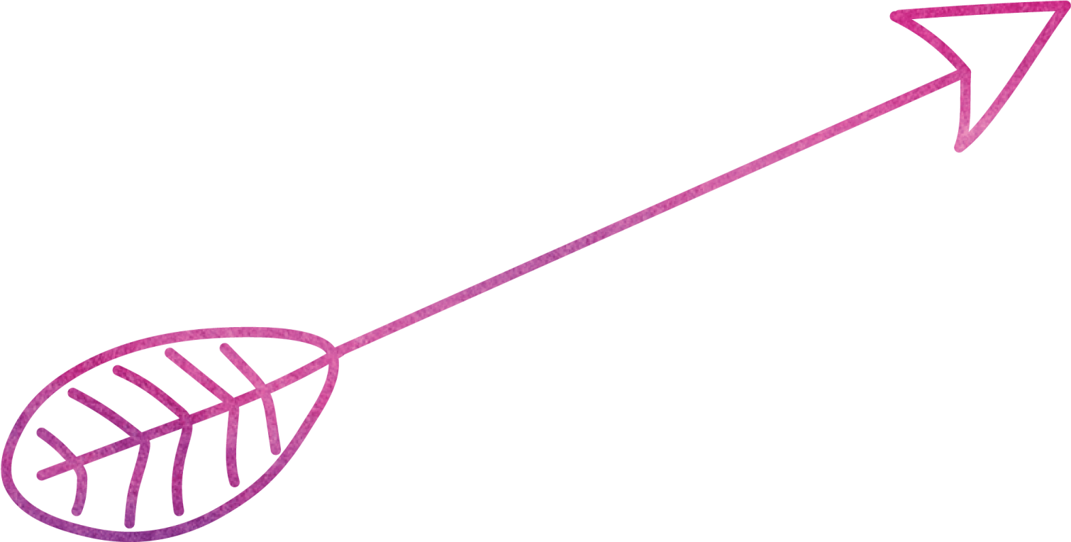 a drawing of an arrow on a white background