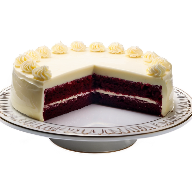 a piece of red velvet cake on a plate