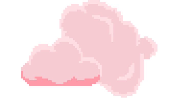 a pink heart on a white background