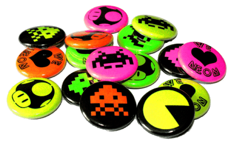 a pile of buttons with different designs