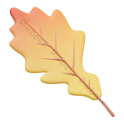 a yellow leaf with a red stem