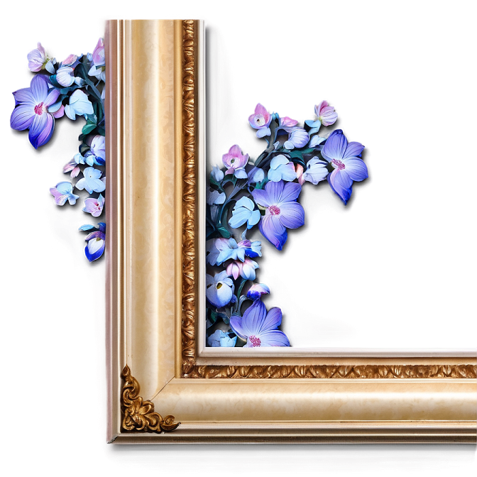 a picture frame with flowers on it