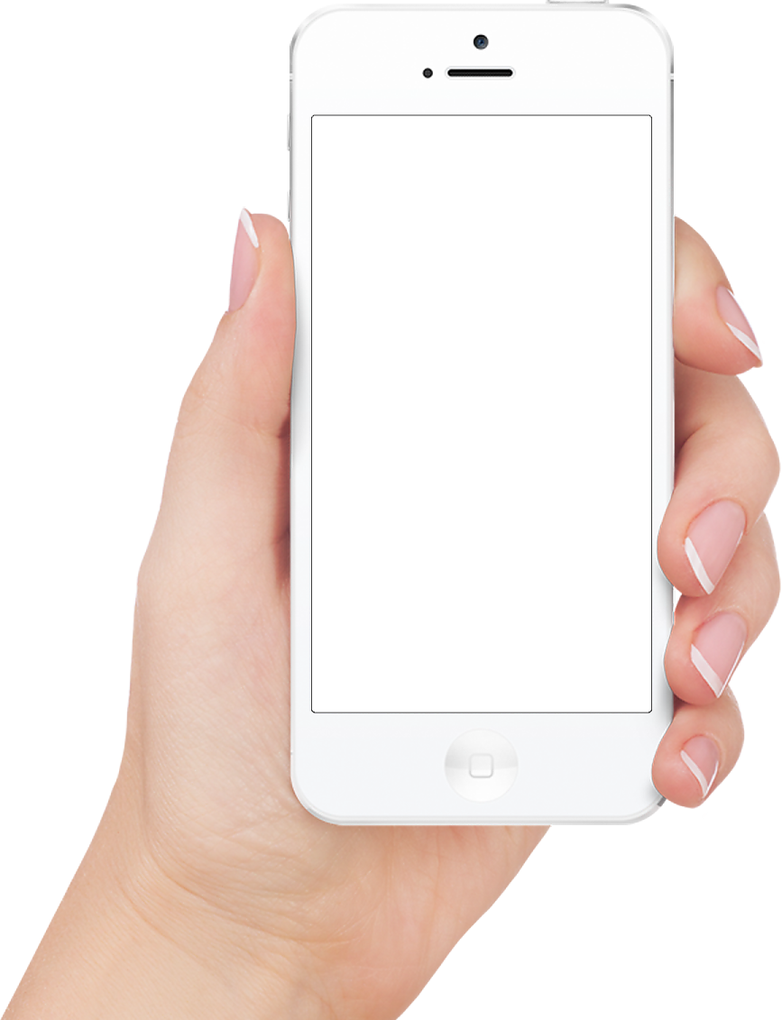 a hand holding an iphone with a white screen
