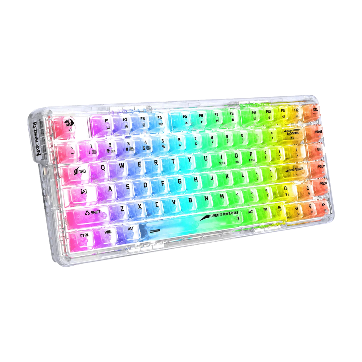 an image of a rainbow colored keyboard