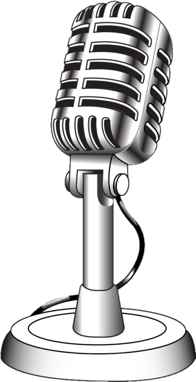 a microphone on top of a stand