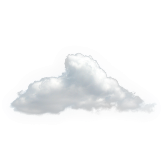 a white cloud in the sky