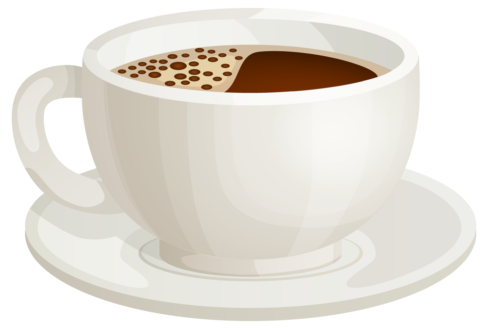 a cup of coffee on a saucer