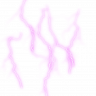 a white background with pink lightnings