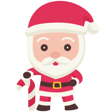 a santa claus with a bag of gifts