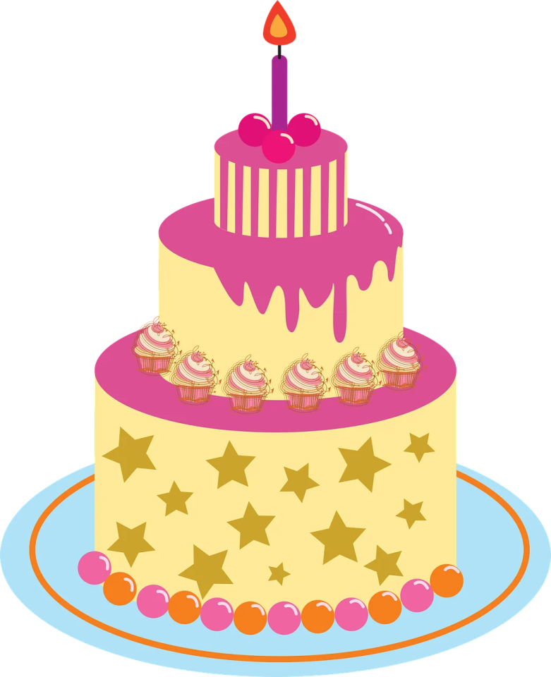 a birthday cake with a candle on top