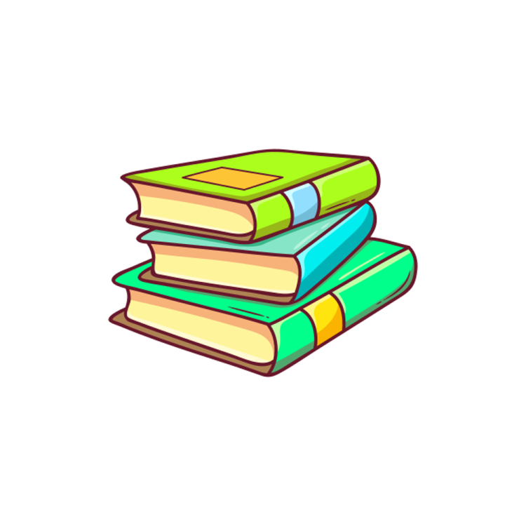a stack of books icon