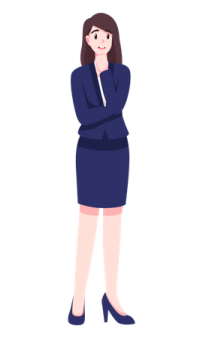 a woman with her arms crossed