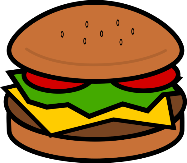 a hamburger with cheese and tomato on it