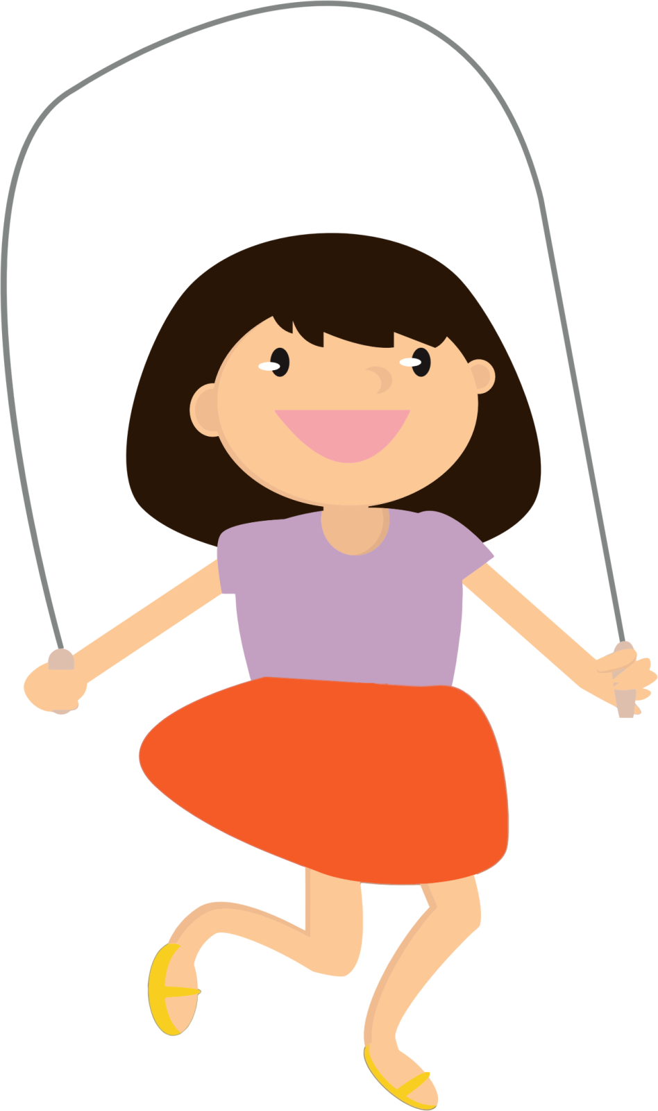 a girl with a skipping rope