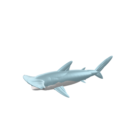 an image of a shark in the air