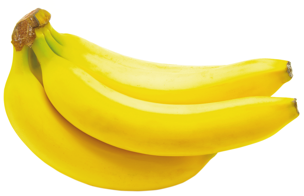 a bunch of bananas on a white background