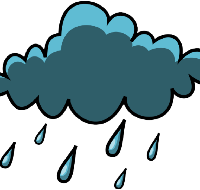 a cloud with rain on it