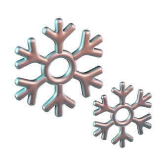 a pair of snowfls