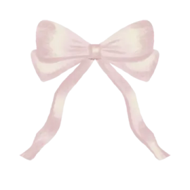 a pink bow on a white background