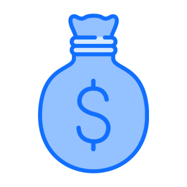a money bag with a dollar sign