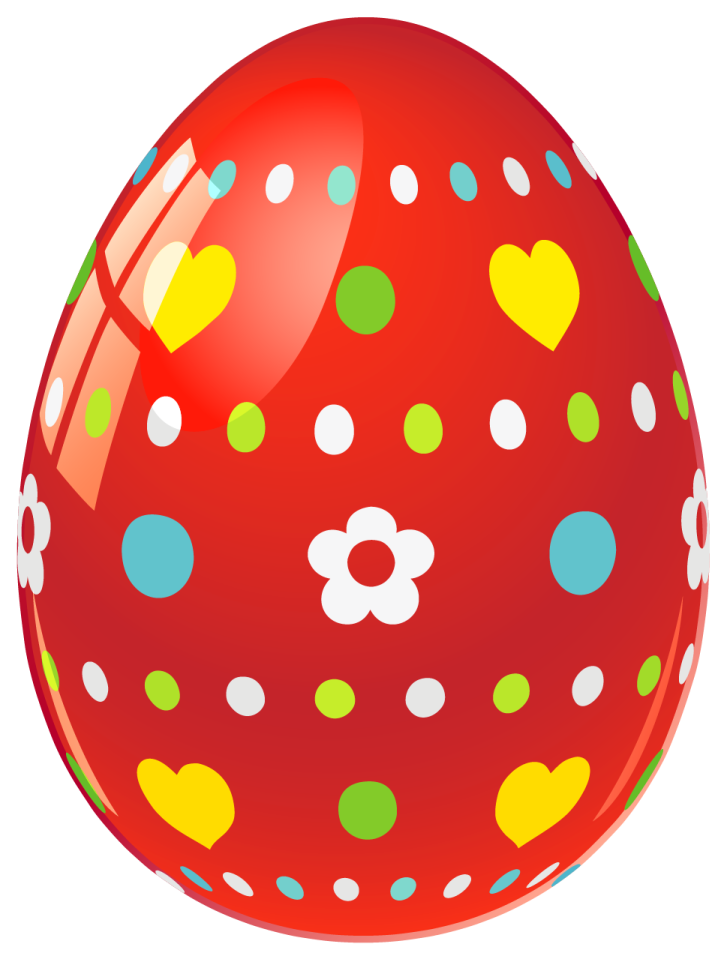 a red balloon with colorful polka dots on it