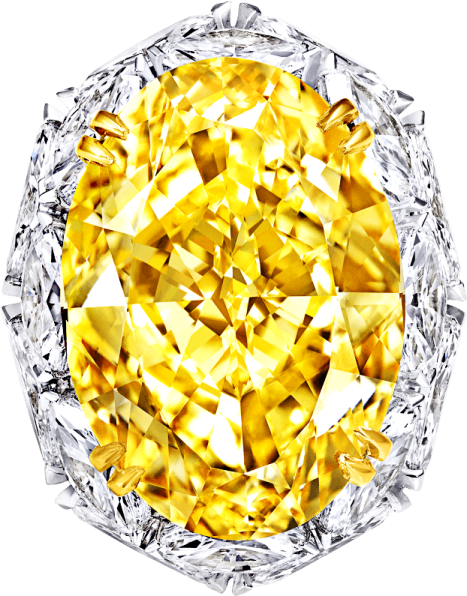 a yellow diamond on a white background