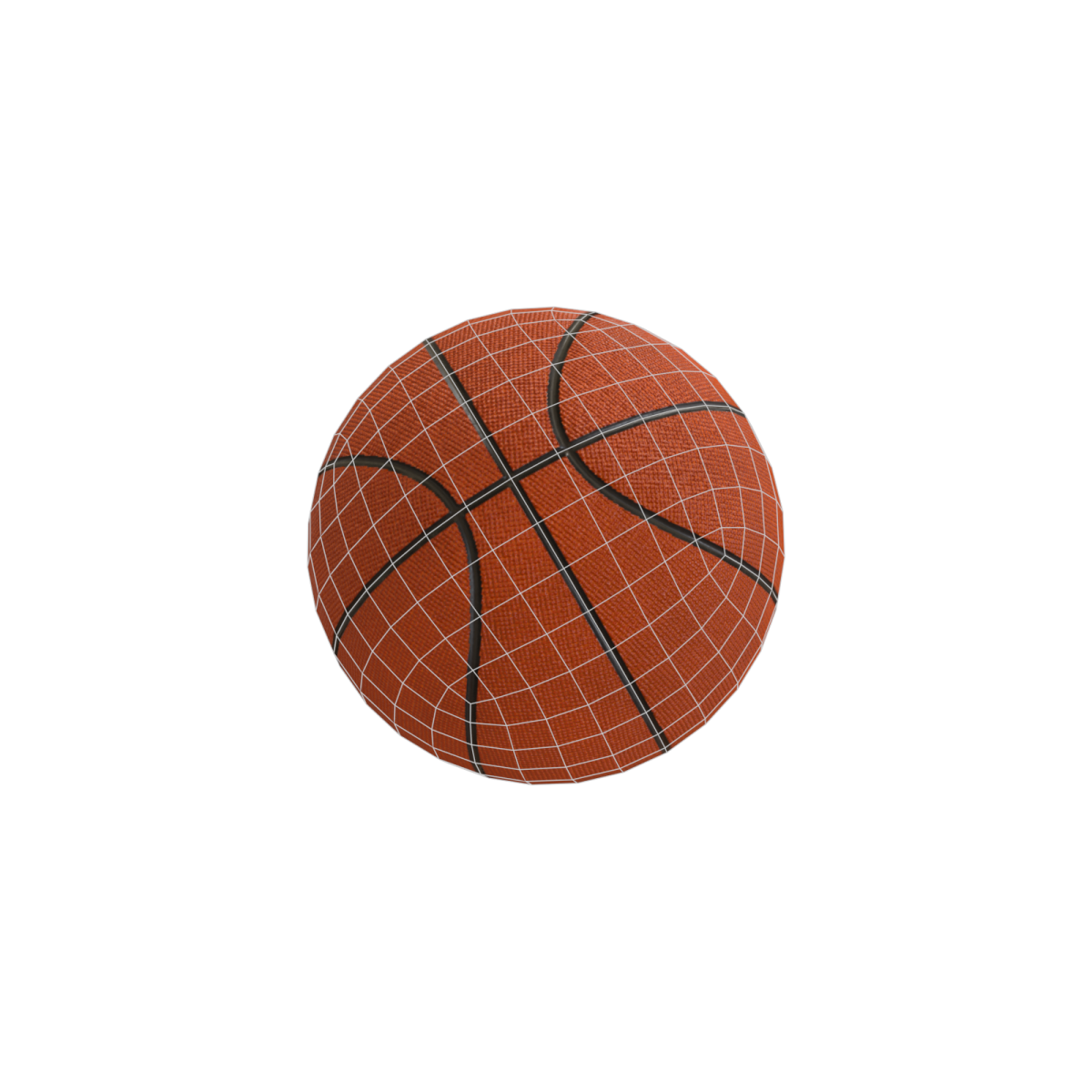 a basketball ball on a white background