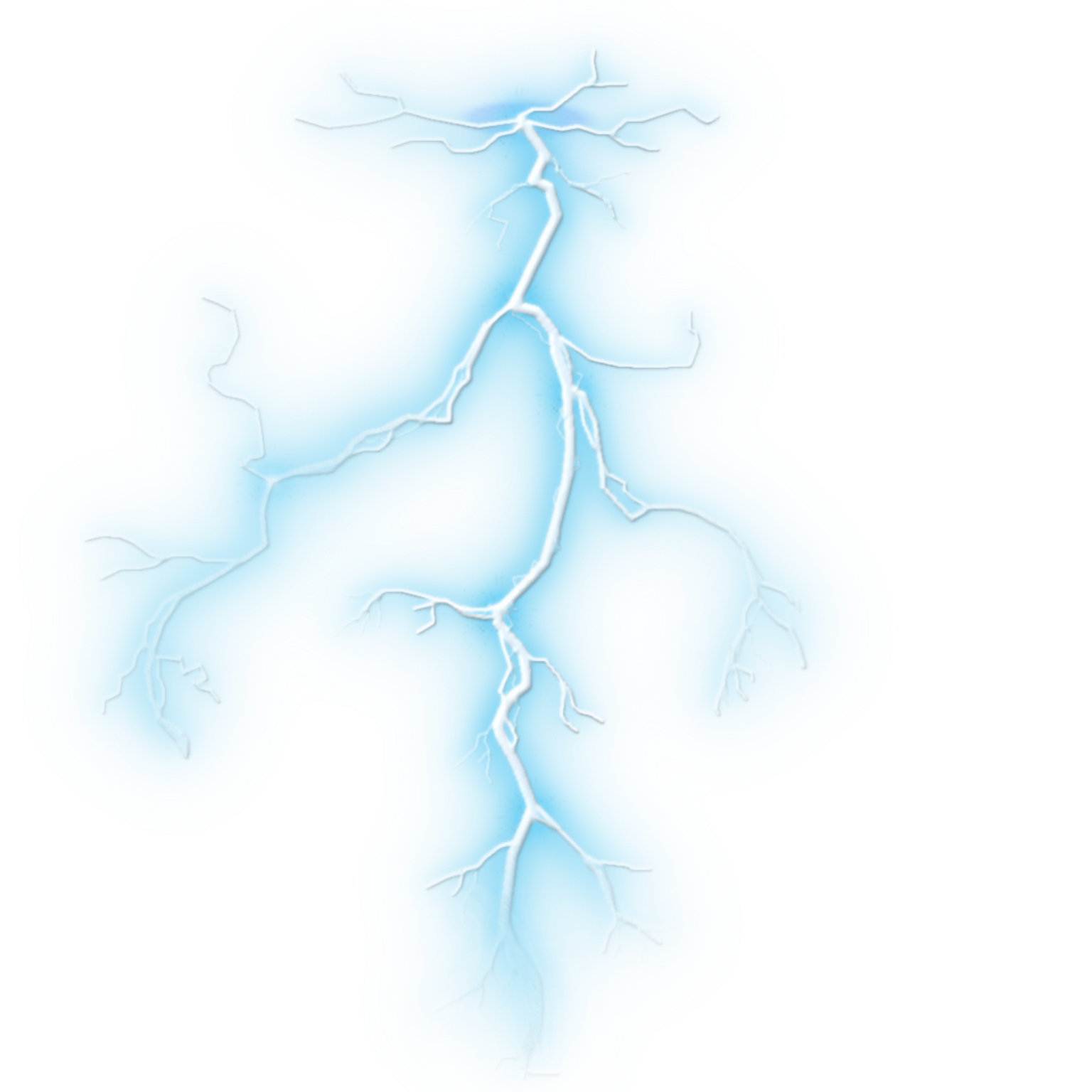 a lightning bolt on a white background
