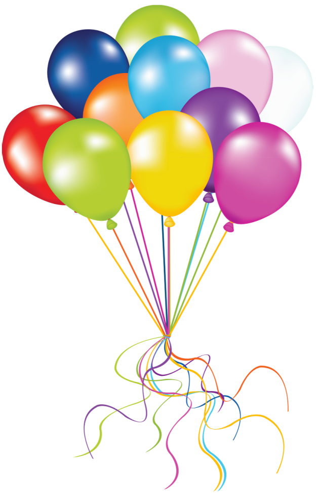 a bunch of colorful balloons