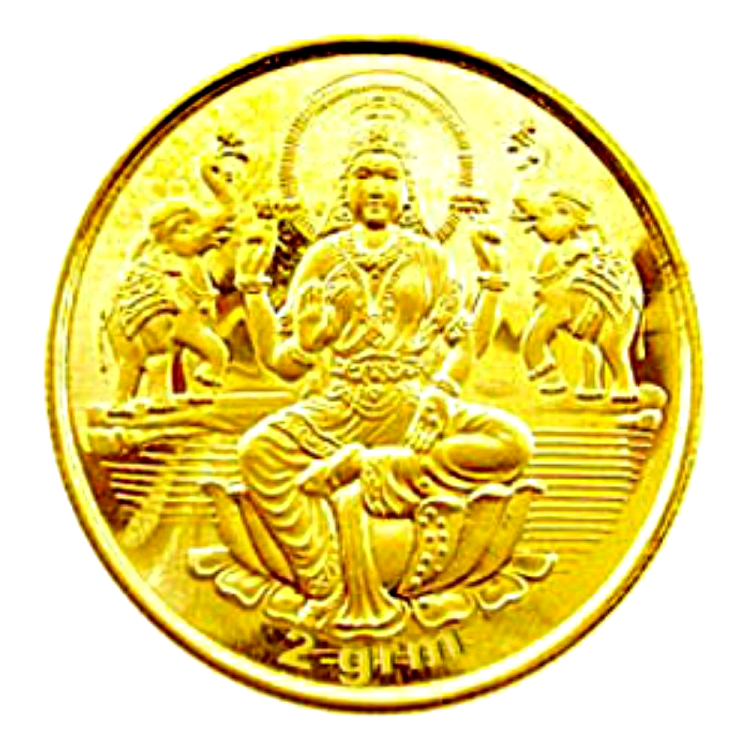 a gold coin with an image of the goddess