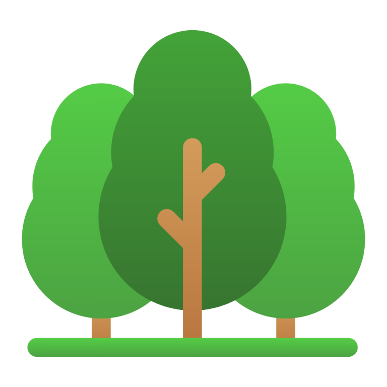 a green tree on a white background