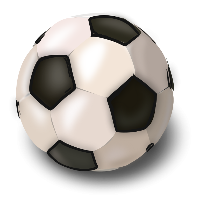 a soccer ball on a white background