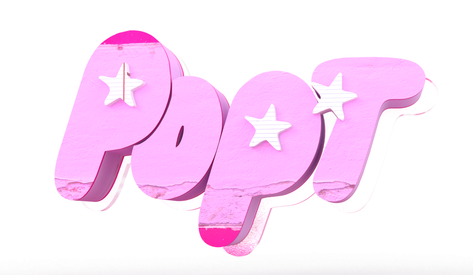 pink pops with white stars on them