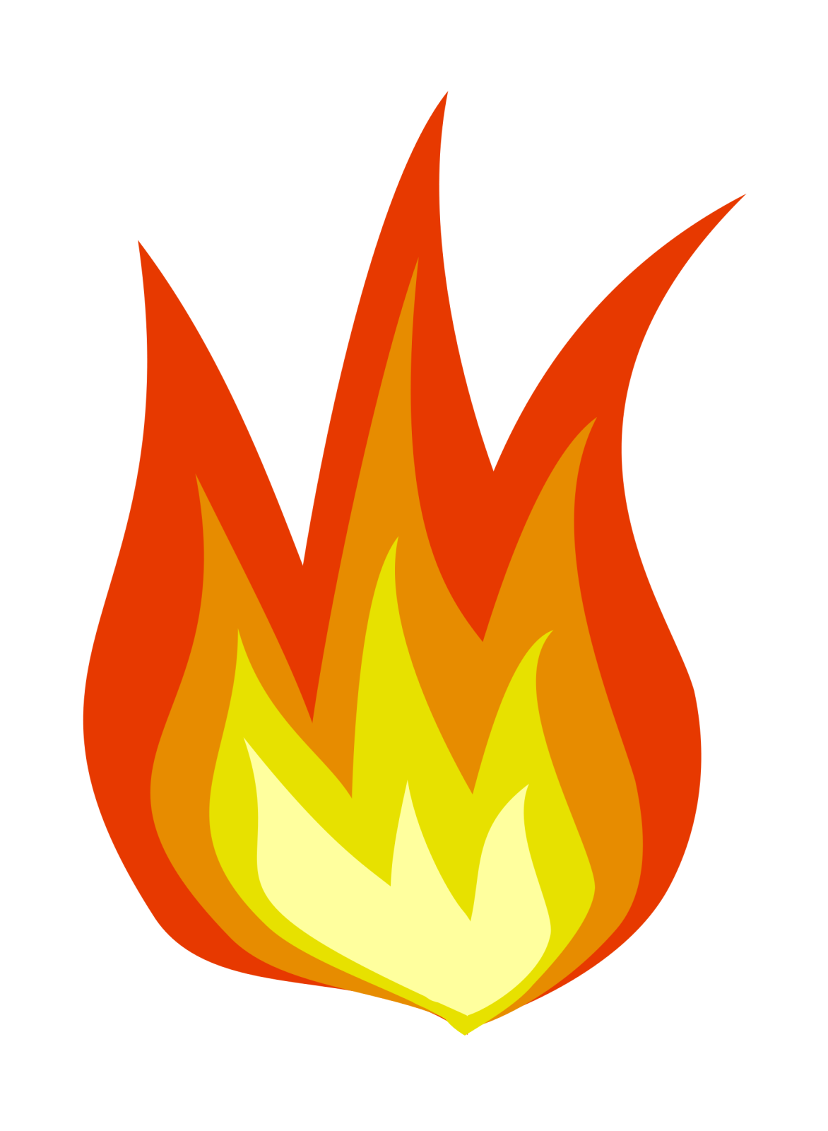 a fire with red and yellow flames