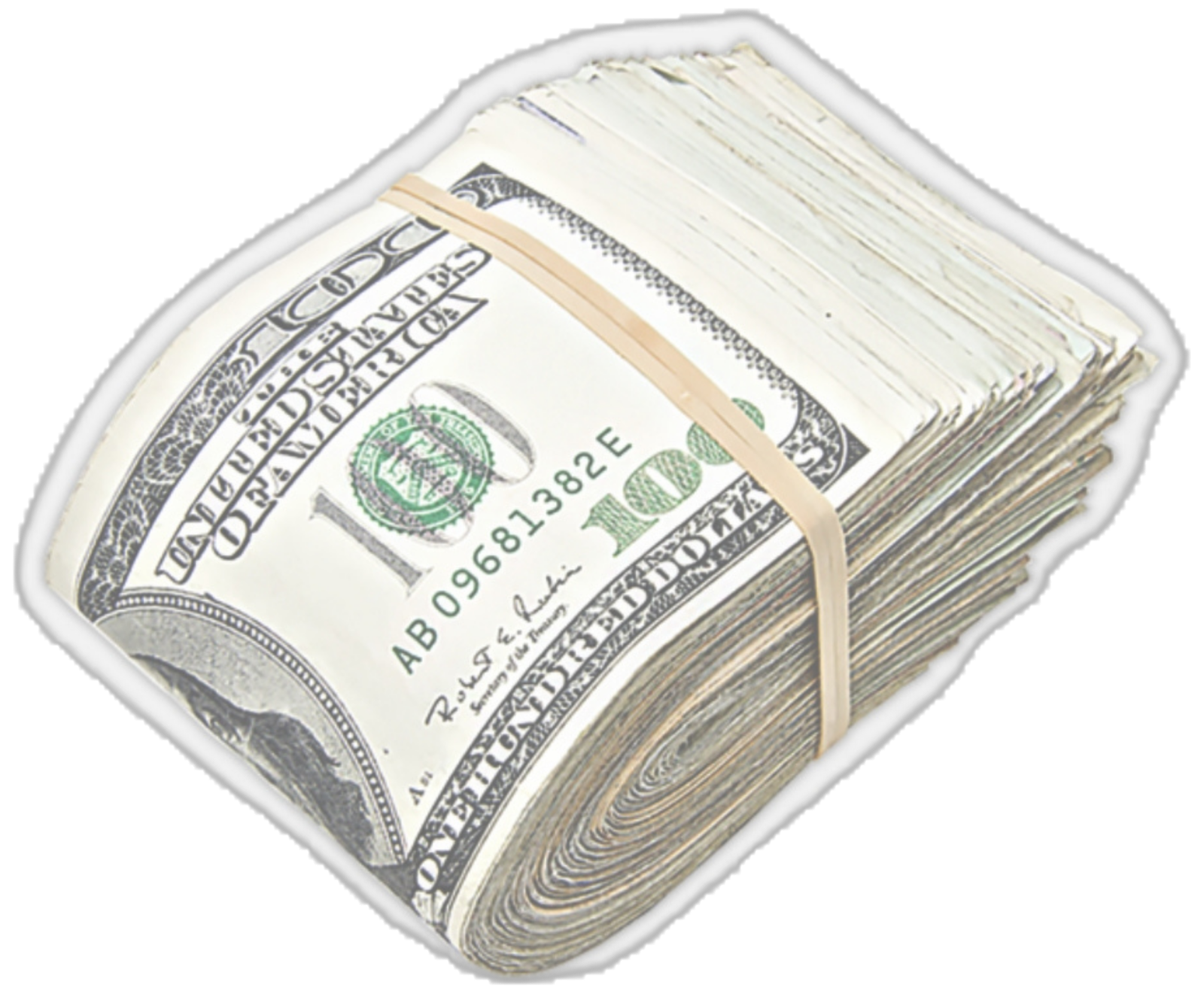 a stack of money