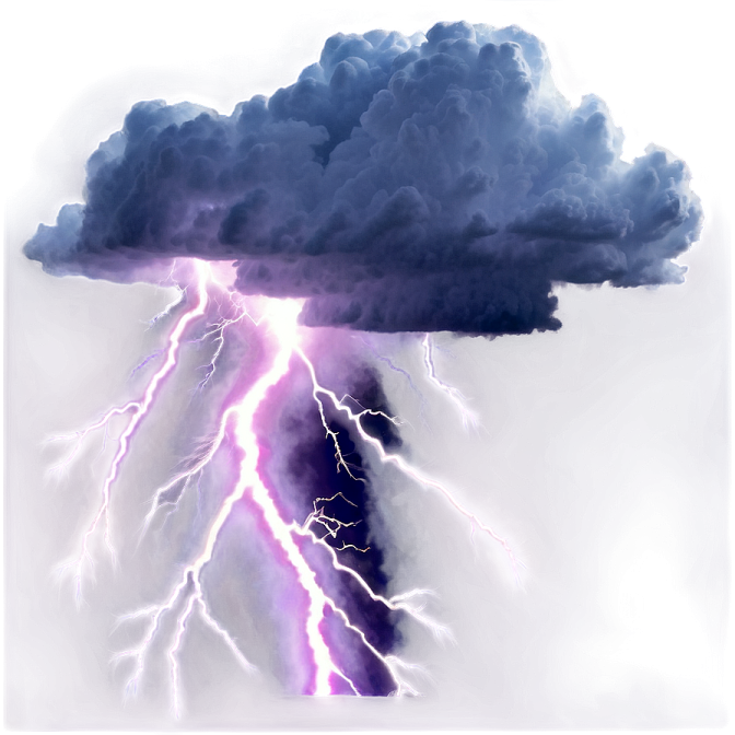a drawing of a cloud with lightning