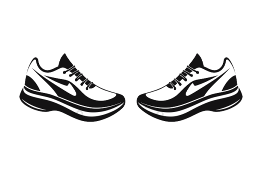 a pair of running shoes