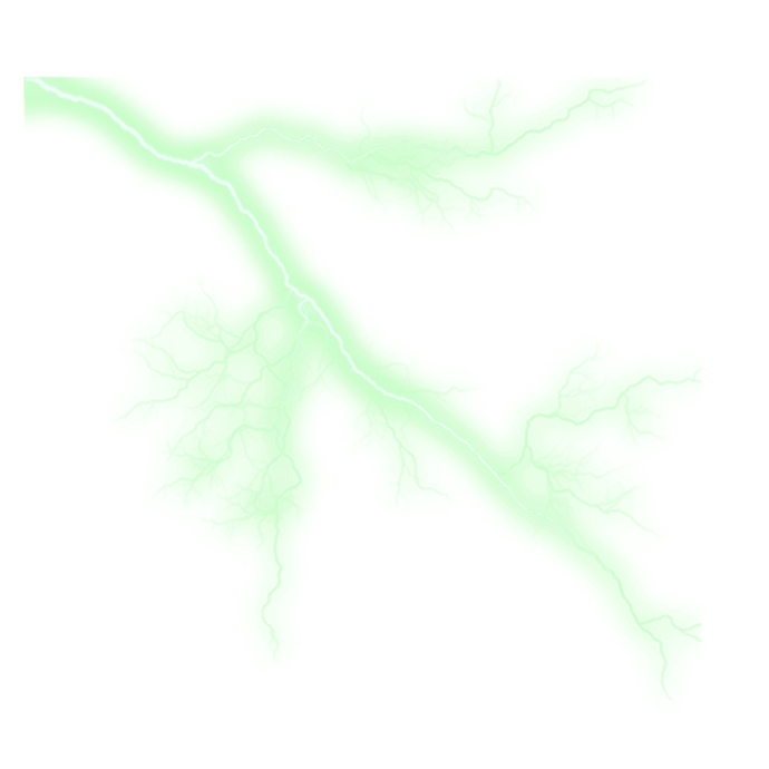 lightning on a white background