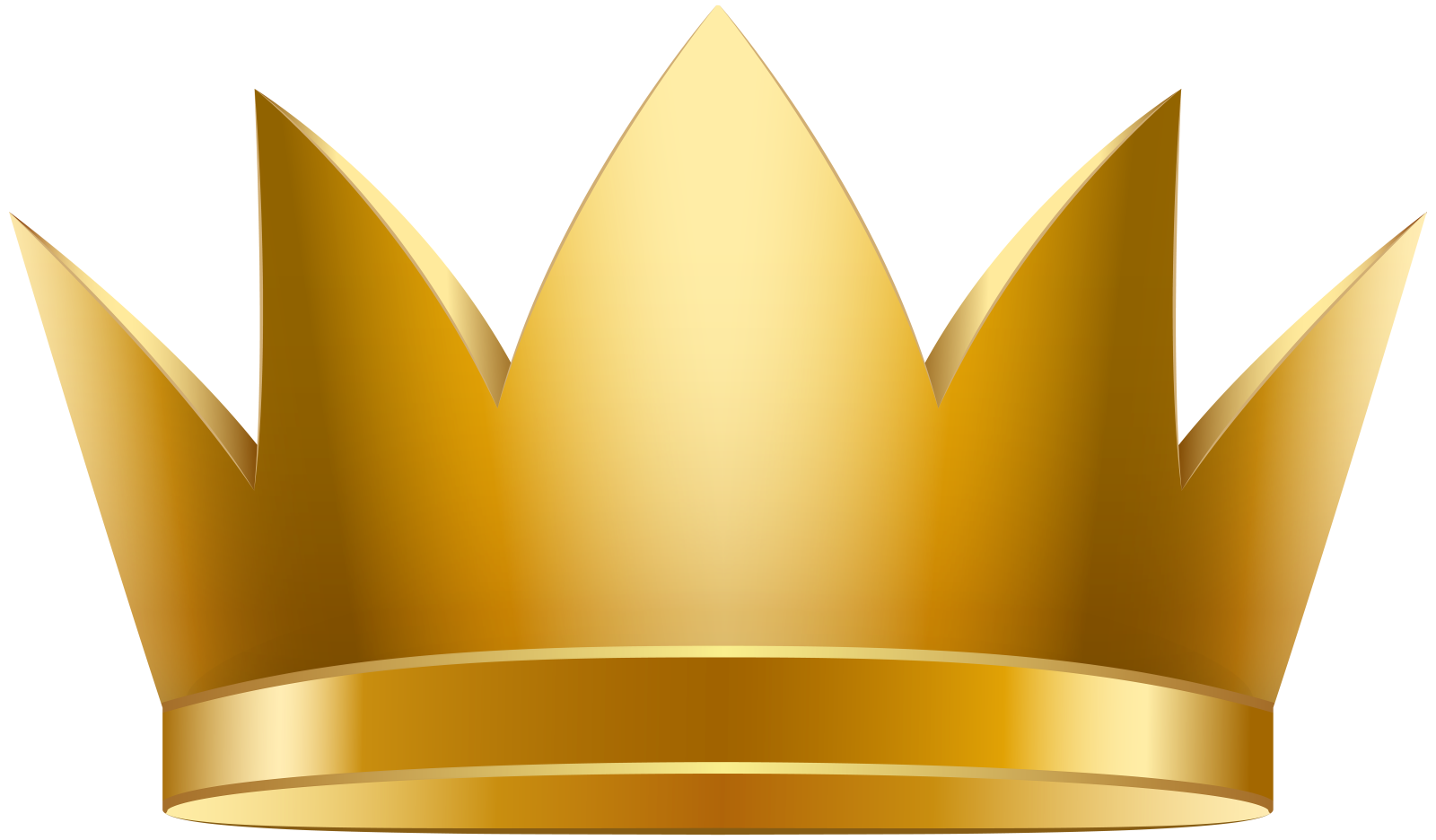 a golden crown on a white background