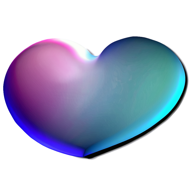 a heart shaped object on a white background